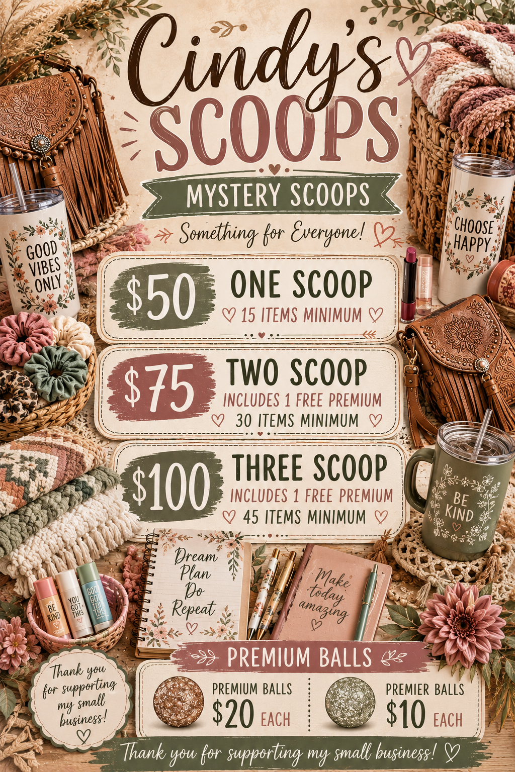 2 MYSTERY SCOOPS